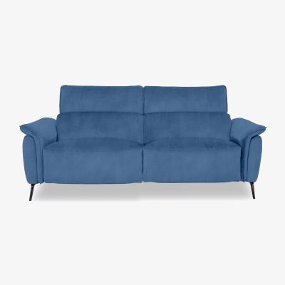 Furniture Village Jude Fabric 3 Seater Power Recliner Sofa with Power Headrests, Power Lumbar and Heated Seats - Dexter Wave