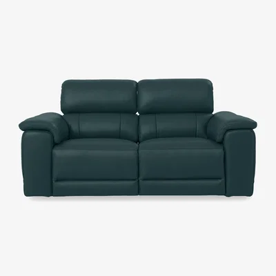 Furniture Village Genius Leather 3 Seater Power Recliner Sofa with Power Headrest and Bluetooth Speakers