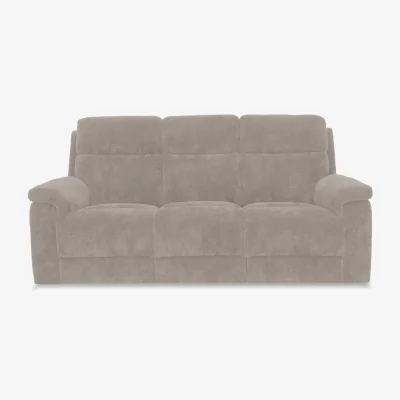 Furniture Village Raven Fabric 3 Seater Power Recliner Sofa - Marble Cream