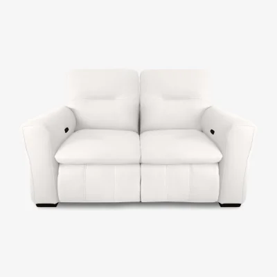 Furniture Village World of Leather - Restore BV Leather 2 Seater Power Recliner Sofa - BV Star White