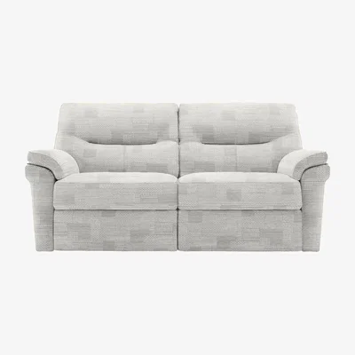 Furniture Village G Plan - Seattle 2.5 Seater Fabric Power Recliner Sofa with Heated Seats - Lydia Blush