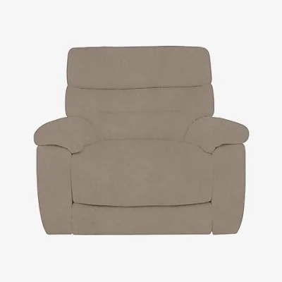 Furniture Village Comfort Story - Nimbus Fabric Power Recliner Chair with Power Headrest and Power Lumbar - Light Khaki
