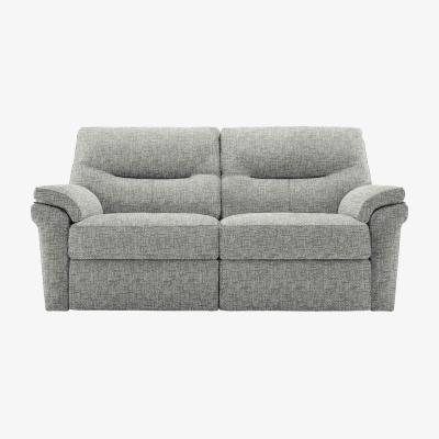 Furniture Village G Plan - Seattle 2.5 Seater Fabric Power Recliner Sofa with Heated Seats - Remco Duck Egg