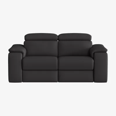 Furniture Village Nicoletti - Davide 2 Seater Leather Power Recliner Sofa - Botero Nero