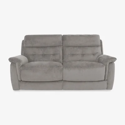 Furniture Village Springer Fabric 3 Seater Power Recliner Sofa - R452 Grey Mist