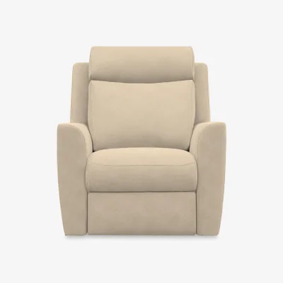 Furniture Village G Plan - Wren Fabric Power Recliner Chair with Power Headrest and Power Lumbar - Stingray Linen
