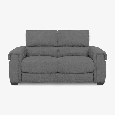 Furniture Village Nixon Fabric 2 Seater Power Recliner Sofa - Ash