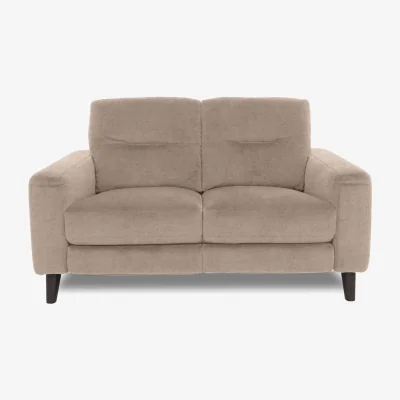 Furniture Village Jules 2 Seater Fabric Power Recliner Sofa - R120 Light Khaki