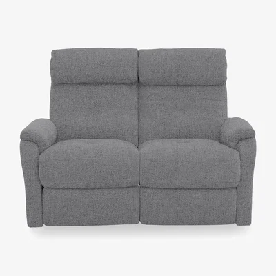 Furniture Village Compact Collection Titch Fabric 2 Seater Power Recliner Sofa - R451 Pewter