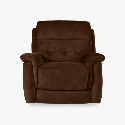 Furniture Village Springer Fabric Power Recliner Armchair - R06 Caramel