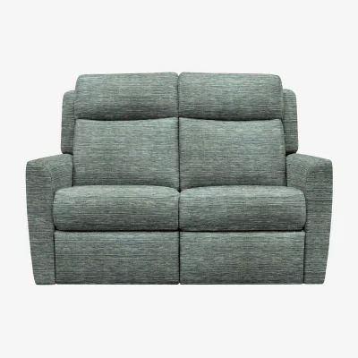 Furniture Village G Plan - Wren 2 Seater Fabric Power Recliner Sofa - Waffle Marine