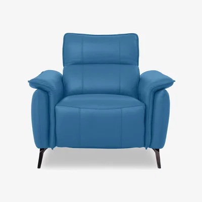 Furniture Village Jude Leather Power Recliner Chair with Power Headrest and Power Lumbar