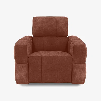 Furniture Village Cube Fabric Power Recliner Chair with Power Headrest