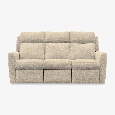 Furniture Village G Plan - Wren 3 Seater Fabric Recliner Sofa with Headrests and Power Lumbar - Kampala Beige