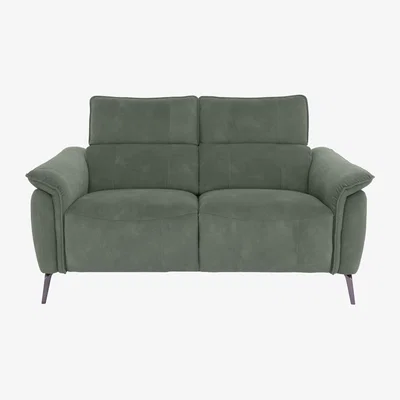 Furniture Village Jude Fabric 2 Seater Power Recliner Sofa with Power Headrests, Power Lumbar and Heated Seats - Dexter Fern
