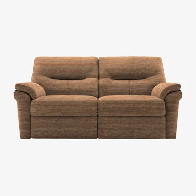 Furniture Village Seattle 2.5 Seater Fabric Power Recliner Sofa with Power Lumbar and Heated Seats - Victoria Ginger