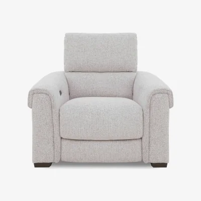 Furniture Village Nixon Fabric Power Recliner Chair - R110 Sand
