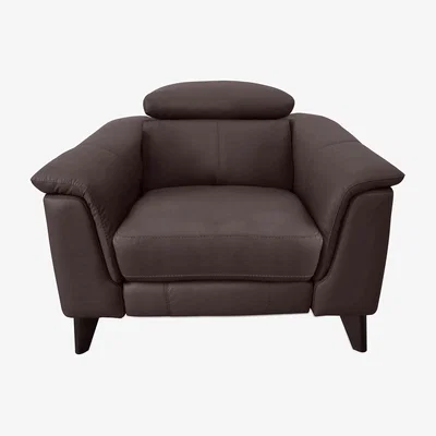 Furniture Village Wade Leather Power Recliner Chair - Cacao