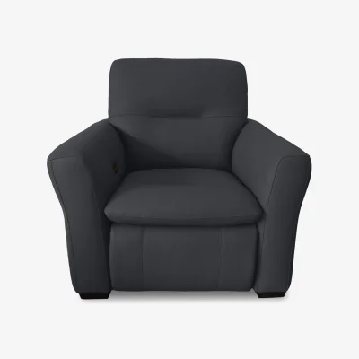 Furniture Village World of Leather - Restore BV Leather Power Recliner Chair - Shale Grey