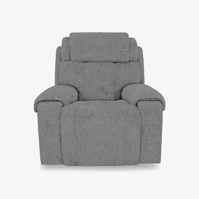 Furniture Village World of Leather - Hollywood Fabric Power Recliner Chair with Power Headrest and Storage Arms