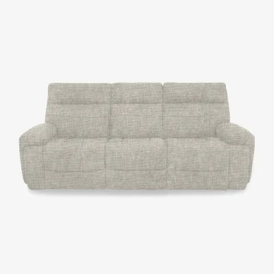 Furniture Village Cinemax Fabric 3 Seater 3 Cushion Media Arms Power Recliner Sofa with Power Headrests