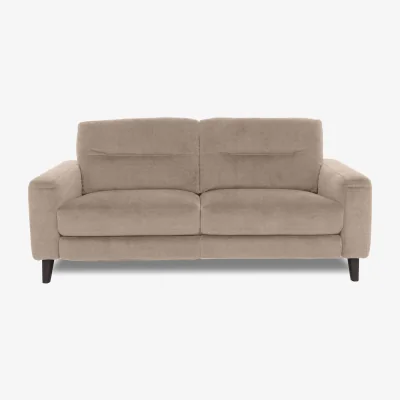 Furniture Village Jules 3 Seater Fabric Power Recliner Sofa - R120 Light Khaki