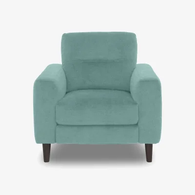 Furniture Village Jules Fabric Power Recliner Chair - Baby Blue