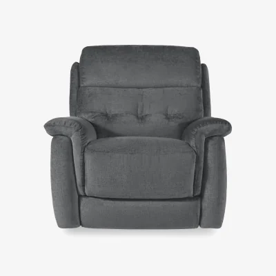 Furniture Village Springer Fabric Power Recliner Armchair - R20 Pewter