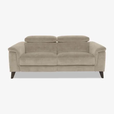 Furniture Village Wade 2 Seater Fabric Power Recliner Sofa - R120 Light Khaki