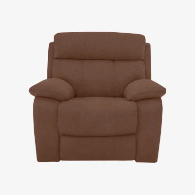 Furniture Village Moreno Fabric Power Recliner Armchair - Hazelnut