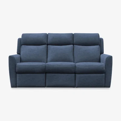 Furniture Village G Plan - Wren 3 Seater Fabric Power Recliner Sofa - Stingray Indigo
