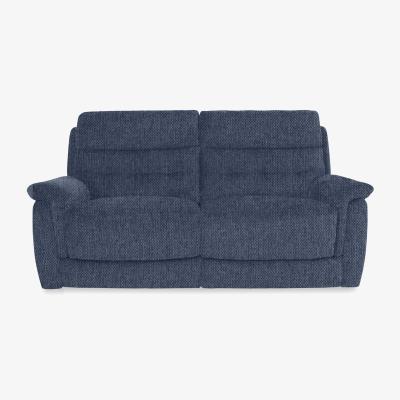 Furniture Village Springer Fabric 3 Seater Power Recliner Sofa - R38 Blue