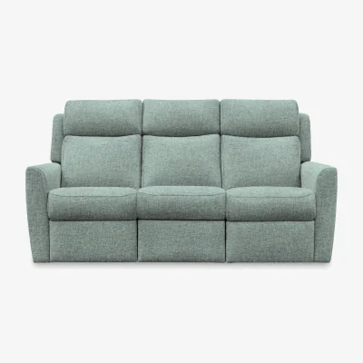 Furniture Village G Plan - Wren 3 Seater Fabric Power Recliner Sofa - Dapple Kingfisher