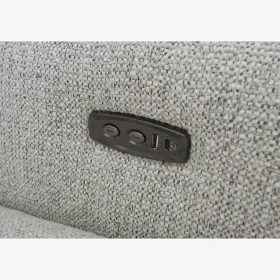 Furniture Village Nixon Fabric Power Recliner Chair - R27 Pewter