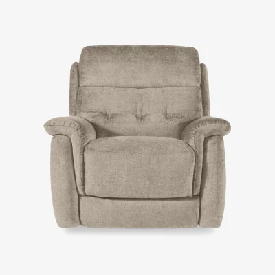 Furniture Village Springer Fabric Power Recliner Armchair - R120 Light Khaki