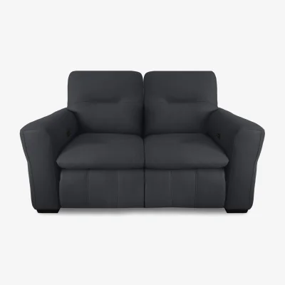 Furniture Village World of Leather - Restore 2 Seater Leather Power Recliner Sofa with Power Headrests - Shale Grey