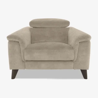 Furniture Village Wade Fabric Power Recliner Chair - R120 Light Khaki