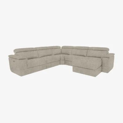 Furniture Village Nicoletti - Davide Large Fabric Right Hand Facing Corner Power Recliner Sofa with Chaise End