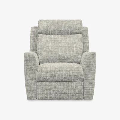 Furniture Village G Plan - Wren Fabric Power Recliner Chair - Waffle Smoke