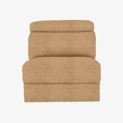 Furniture Village Nicoletti - Davide Fabric Armless Unit with Power Recliner - Giallo