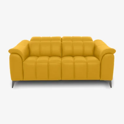Furniture Village Angelo Leather 2 Seater Power Recliner Sofa with Power Headrests - Giallo