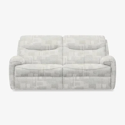 Furniture Village G Plan - Amesbury Fabric 3 Seater Power Recliner Sofa with Power Headrest, Power Lumbar and Heated Seats - Lydia Blush