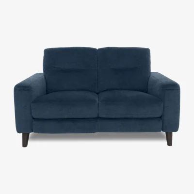 Furniture Village Jules 2 Seater Fabric Power Recliner Sofa - Silverish Blue