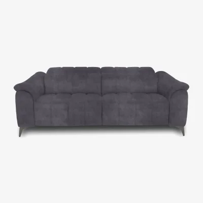 Furniture Village Angelo Fabric 3 Seater Power Recliner Sofa with Power Headrests - Nappa Grey