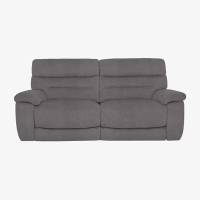Furniture Village Comfort Story - Nimbus 3 Seater Fabric Power Recliner Sofa - Iron