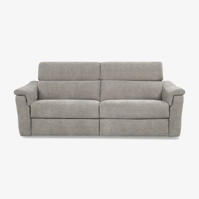 Furniture Village Nicoletti - Bella 3 Seater Fabric Recliner Sofa with Headrests and Power Lumbar