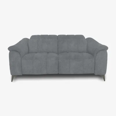 Furniture Village Angelo Fabric 2 Seater Power Recliner Sofa with Power Headrest - Dove Grey
