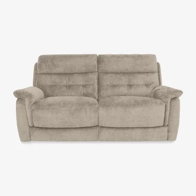 Furniture Village Springer Fabric 3 Seater Power Recliner Sofa - R120 Light Khaki