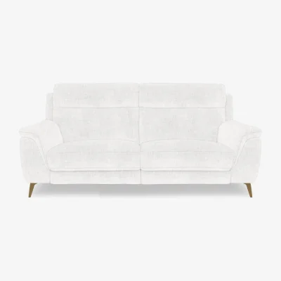 Furniture Village Eclipse Fabric 3 Seater Power Recliner Sofa with Power Headrests - Frost