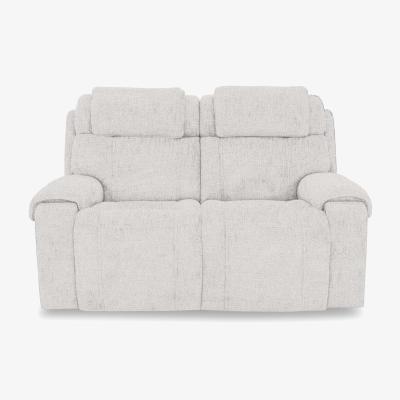 Furniture Village World of Leather - Hollywood Fabric 2 Seater Power Recliner Sofa with Power Headrests and Storage Arms
